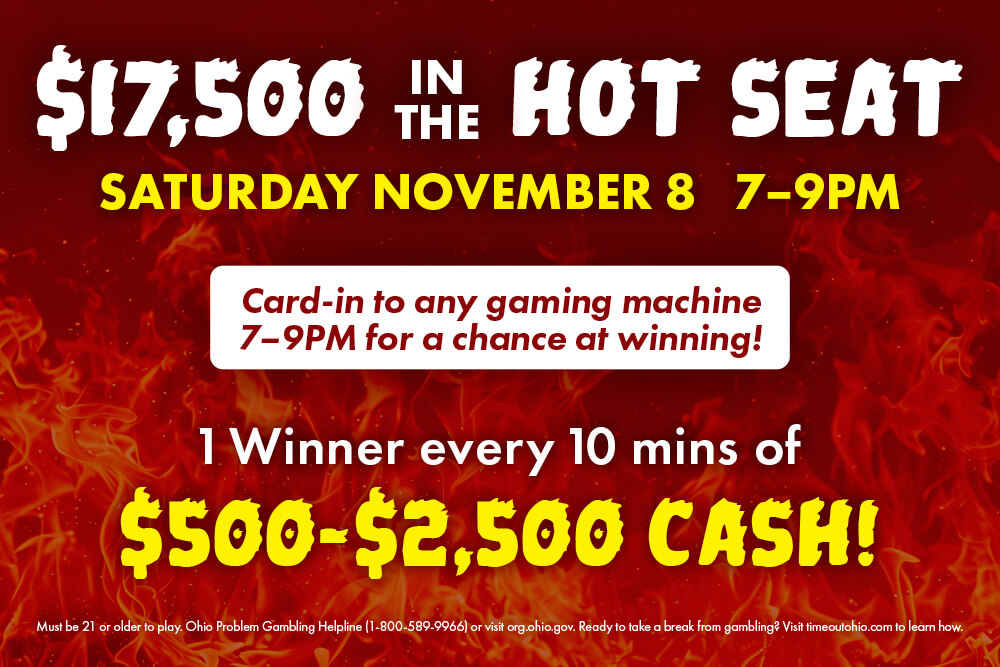 $17,500 IN THE HOT SEAT