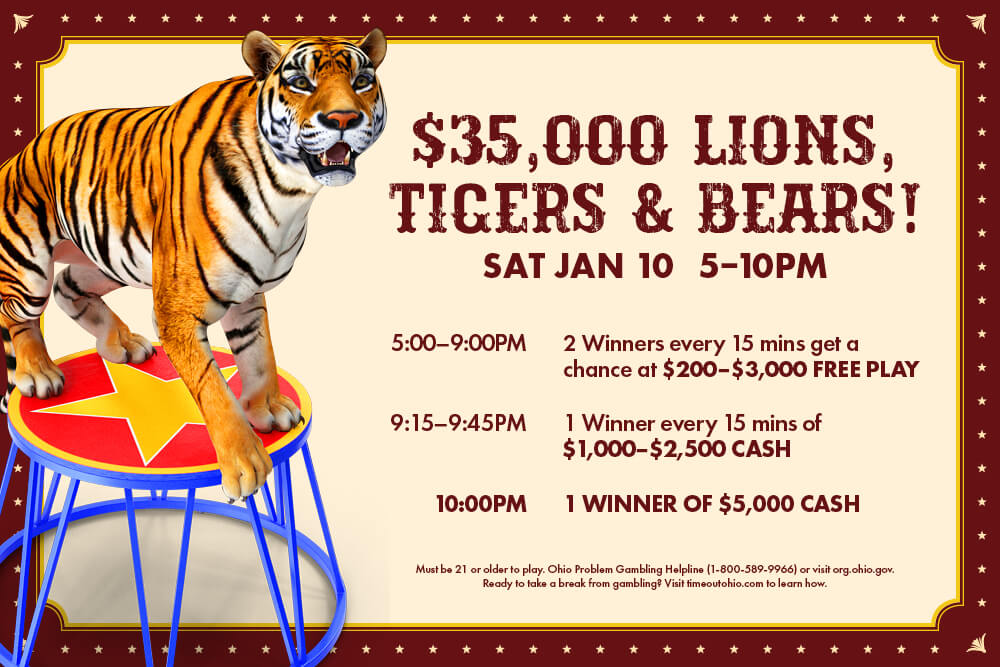 $35K LIONS, TIGERS & BEARS!