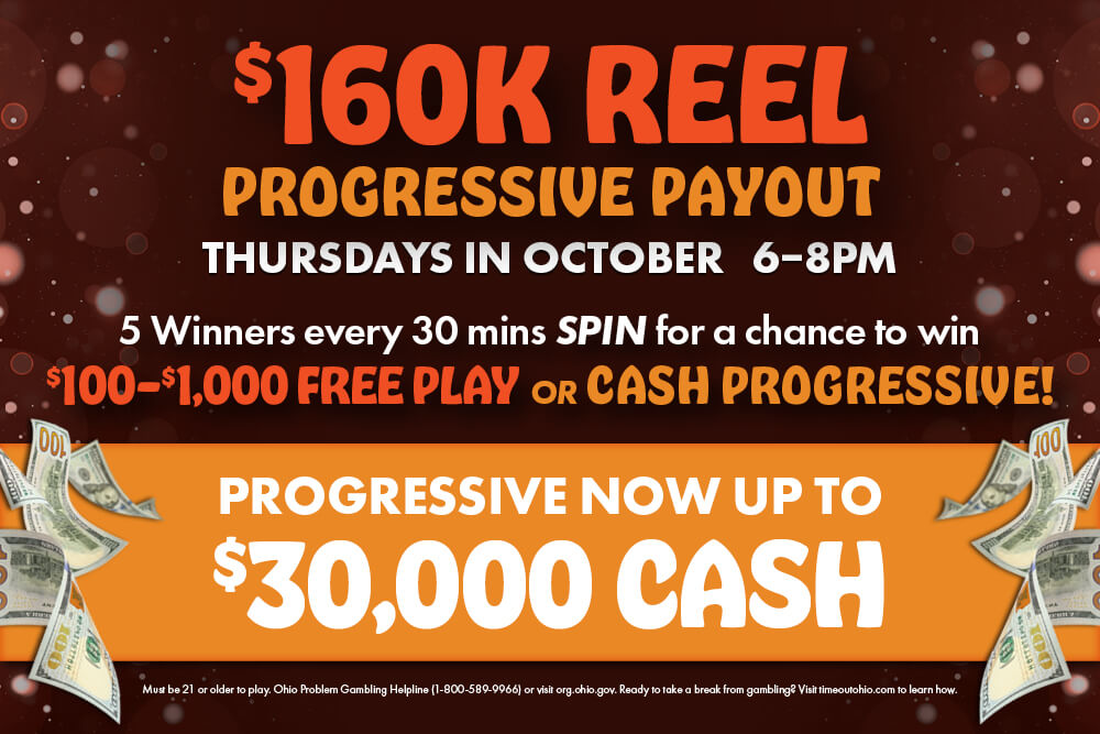 0k Reel Progressive Promotion at Miami Valley Gaming